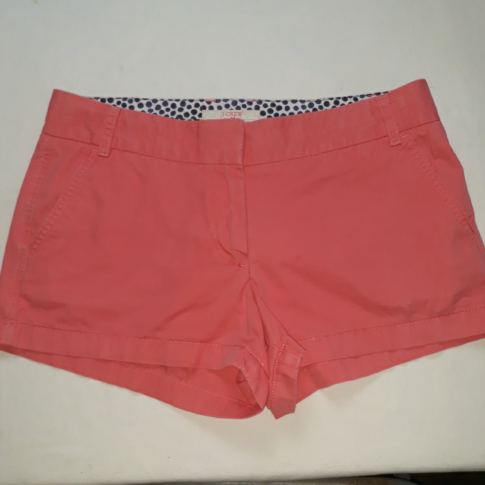 J Crew Peach colored shorts size 10 - Picture 1 of 3